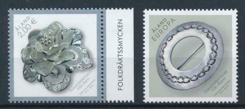 Aland 2015 #371-2 MNH. Jewelery