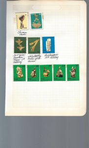 15 Quadrille Pages containing MOGNH stamps from Peru