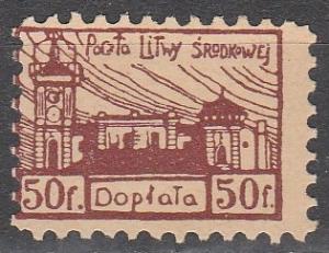 Central Lithuania #J1 Perf  F-VF Unused   (S6488)