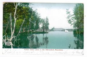 East Galway to Broadalbin, New York 1906 used Postcard, Fulton Chain Lakes