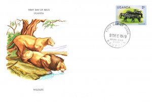 Uganda, Animals, Worldwide First Day Cover