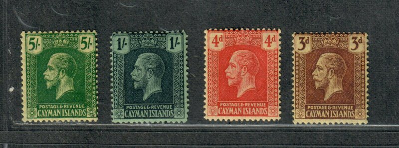 Cayman Islands Sc#64-67 M/H/F-VF, Cv. $23.75