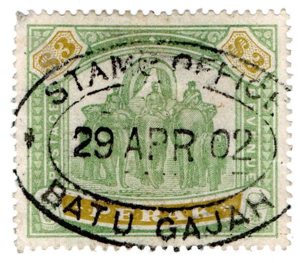 (I.B) Malaya States Revenue : Perak Duty $3