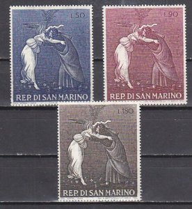 San Marino, Scott cat. 692-694. Christmas issue.