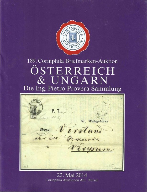 Austria and Hungary Classics, Corinphila, Zurich, Sale 189, May 22, 2014 