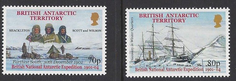 British Antarctic Territory #301-06 MNH set, British Natl. Antarctic Expedition