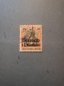 Stamps German Offices in Morocco Scott #25 used