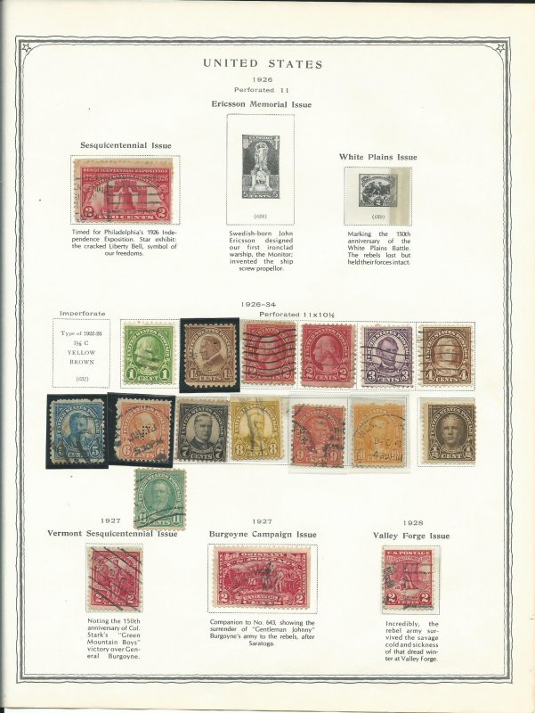 Scott Minuteman Stamp Album For United States Stamps With Stamps