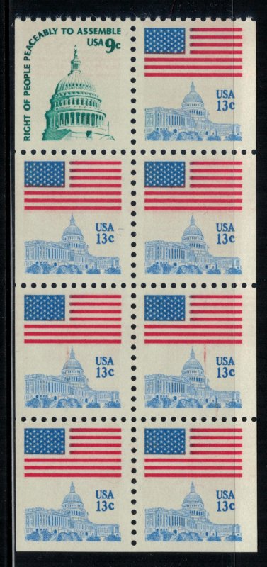 U.S. #1623a * NH  Booklet pane