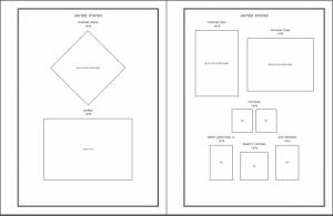 PRINTED UNITED STATES AMERICA 1847-2010 + 2011-2020 STAMP ALBUM PAGES (662 pgs)