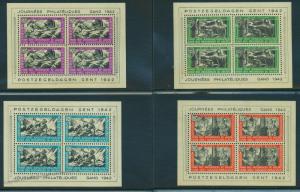 Germany Belgian Legions Gent MNH Michel Kleinbogen Complete Perfed Set Pos 55006