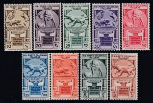 Italy Colonies General - Sassone n.23-31 - 50° Eritreo MH* cv 660$