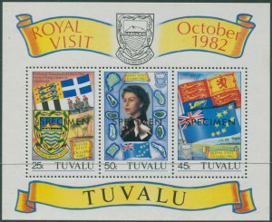 Tuvalu 1982 SG199 Royal Visit SPECIMEN MS MNH