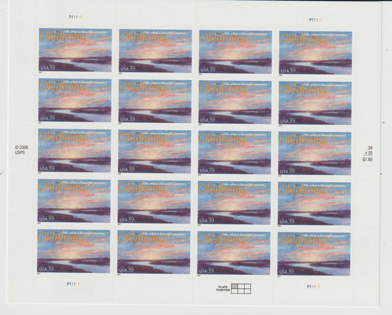 United States SC 4121 Mint Never Hinged Full Sheet