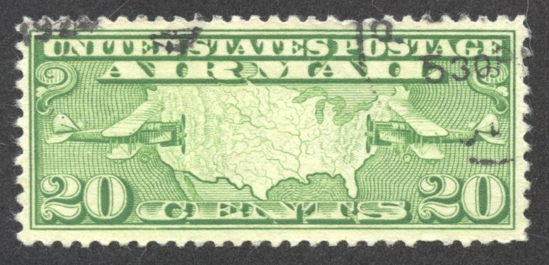 United States Scott C9 UNH - 1926 20c Mail Planes Air Post Issue - SCV $2.00