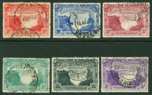 SG 94-99 Rhodesia 1905 Victoria falls set of 6. Fine used CAT £325