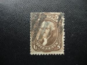 1861-62 SERIES  SCOTT # 76  5c ISSUE  F/VF. SCV $ 150.00