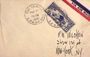 United States Massachusetts Boston G.P.O. Air Mail 1928 cds  10c Lindbergh Ai...