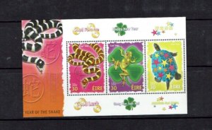 Ireland: 2001  Chinese New Year, Year of the Snake,   mint never hinged