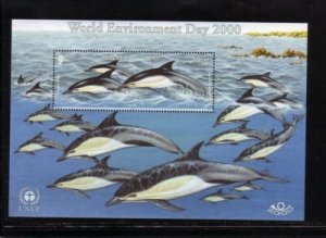 Jersey Sc 957 2000 dolphins stamp sheet mint NH