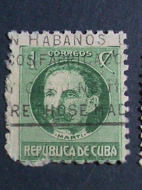 ​CUBA-1917-SC#264//279- 9 OVER 100 YEARS OLD CUBA FAMOUS PERSONS USED STAMPS