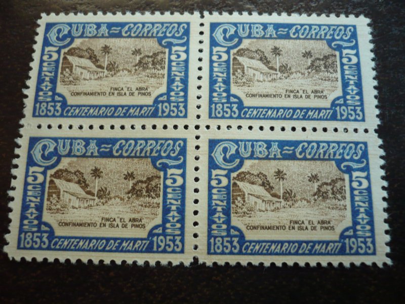 Stamps - Cuba - Scott# 500-509 - Mint Hinged Set of 10 Stamps in Blocks