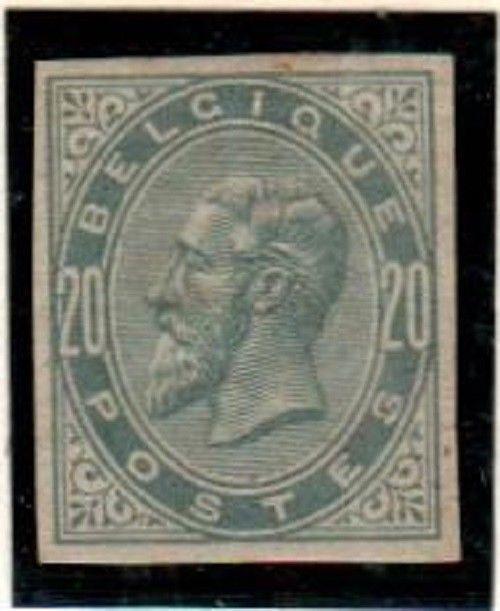 Belgium Scott 46 Mint hinged imperf, VF