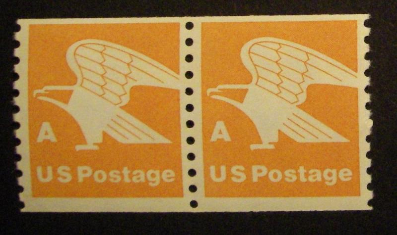Scott 1743, 15c A Orange Eagle Pair, MNH Beauty