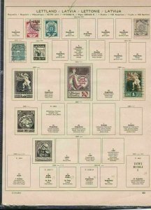 latvia stamps page ref 18177 