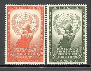 United Nations Sc # 29-30 mint never hinged