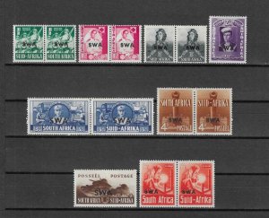 SOUTH WEST AFRICA 1941/43 SG 114/22 MNH Cat £50