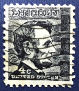 USA 1965 Prominent American Abraham Lincoln 4c Used SC#1282 U4685