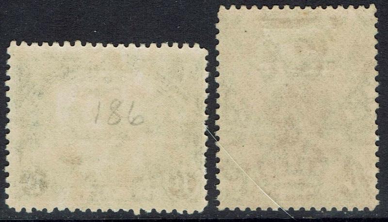 MALTA 1928 PICTORIAL OVERPRINTED POSTAGE AND REVENUE 1/- AND 1/6  