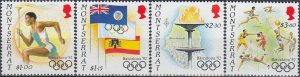 Montserrat 1992 MNH Stamps Scott 795-798 Sport Olympic Games Flags