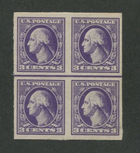 1918 United States Postage Stamp #535 Mint Never Hinged VF OG Block of 4