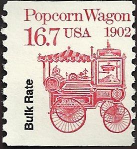 # 2261 MINT NEVER HINGED 1902 POPCORN WAGON