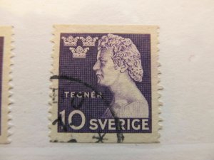 Sweden Suede Sverige Sweden 1946 10o perf 121⁄2 green fine used A13P42F114-