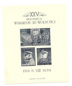 Poland 1939 - MNH - Souvenir Sheet - Scott #B35 *