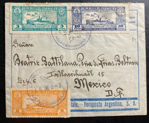 1936 Asuncion Paraguay Airmail cover to Mexico City Mexico