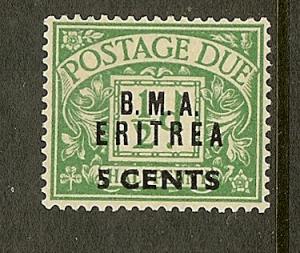 GB Offices in Africa, Scott #J1, 5c on 1/2p Postage Due, MNG