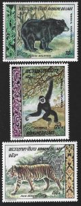 Laos # C59-61, Animals, MNH*-