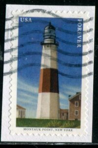 5621 (55c) Mid-Atlantic Lighthouses - Montauk Point SA. used on paper