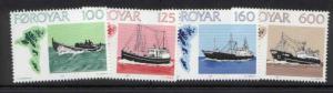 Faroe Islands 24-7 MNH Fishing Boats