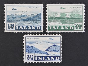 Iceland #C27-C29 MH (Complete Set) of 3 Airmail