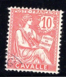 French Offices in Turkey (Cavalle) #10, used, CV $1.75