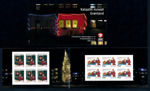 [94329] Greenland 2011 Christmas Self adh. Booklet Jul 16 Only 10147 Issued MNH