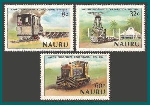 Nauru 1980 Phosphate Locomotives, MNH 214-216,SG224-SG226