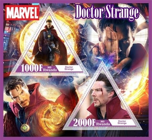 Stamps.Cinema.Marvel  1+1 sheets perf 2021 year  NEW
