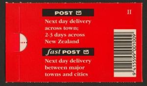 New Zealand 924b Booklet W37bz (II on cover) MNH Rock Wren, Bird