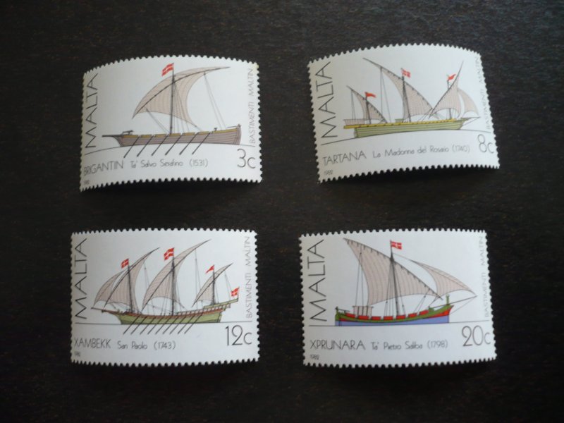 Stamps - Malta - Scott# 619-619c - Mint Never Hinged Set of 4 Stamps